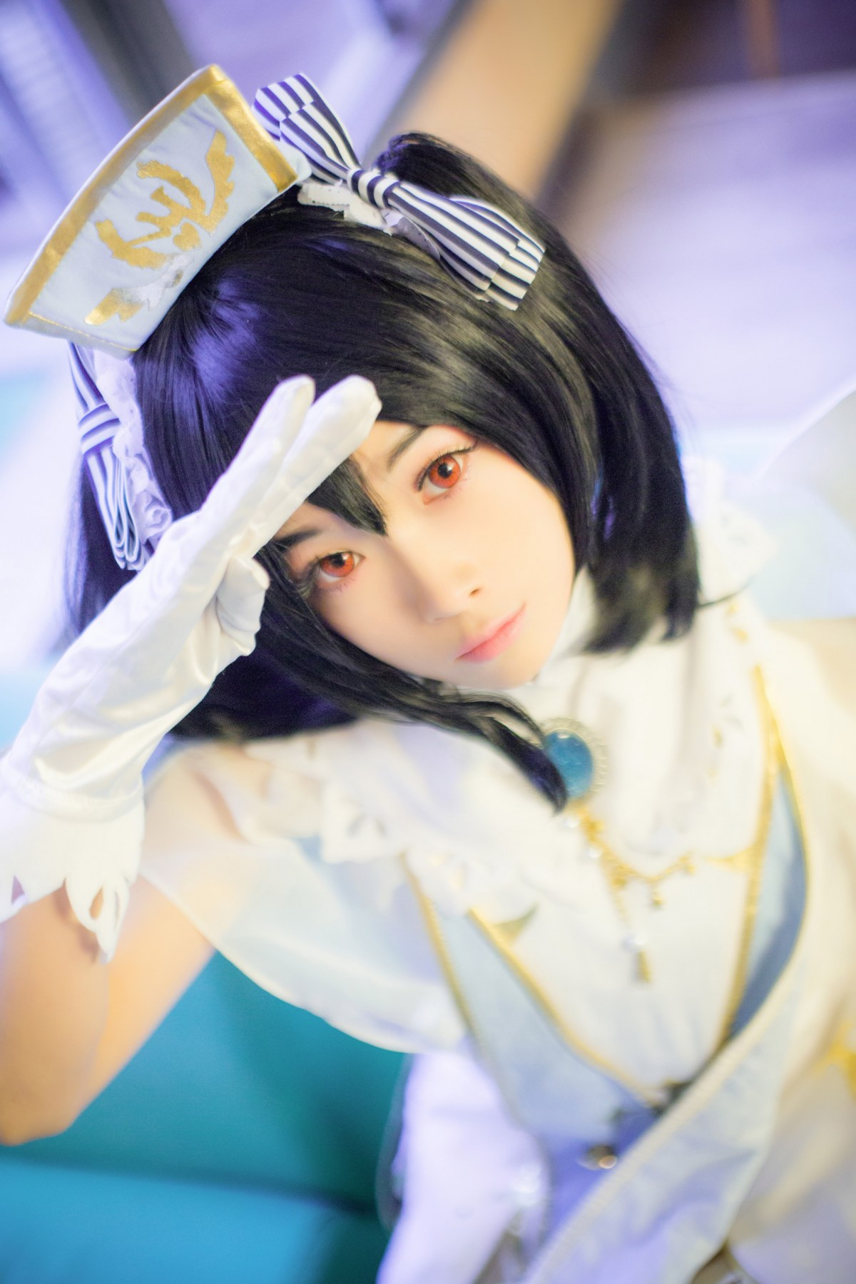 美女Cosplay矢泽妮可双马尾图片